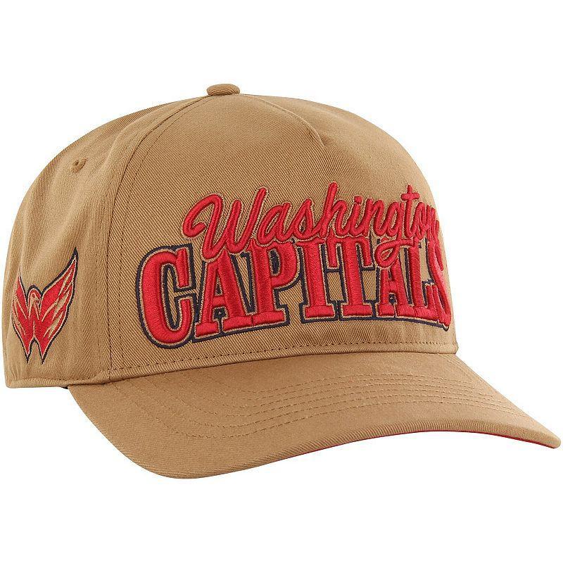 Mens 47 Tan Washington Capitals Barnes Hitch Adjustable Hat Product Image