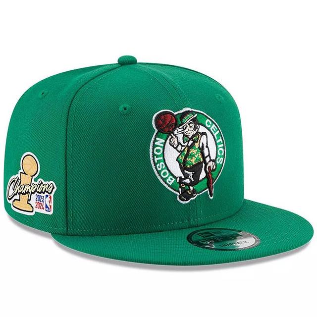 Mens New Era Kelly Boston Celtics 2024 NBA Finals Champions Side Patch 9FIFTY Snapback Hat Product Image