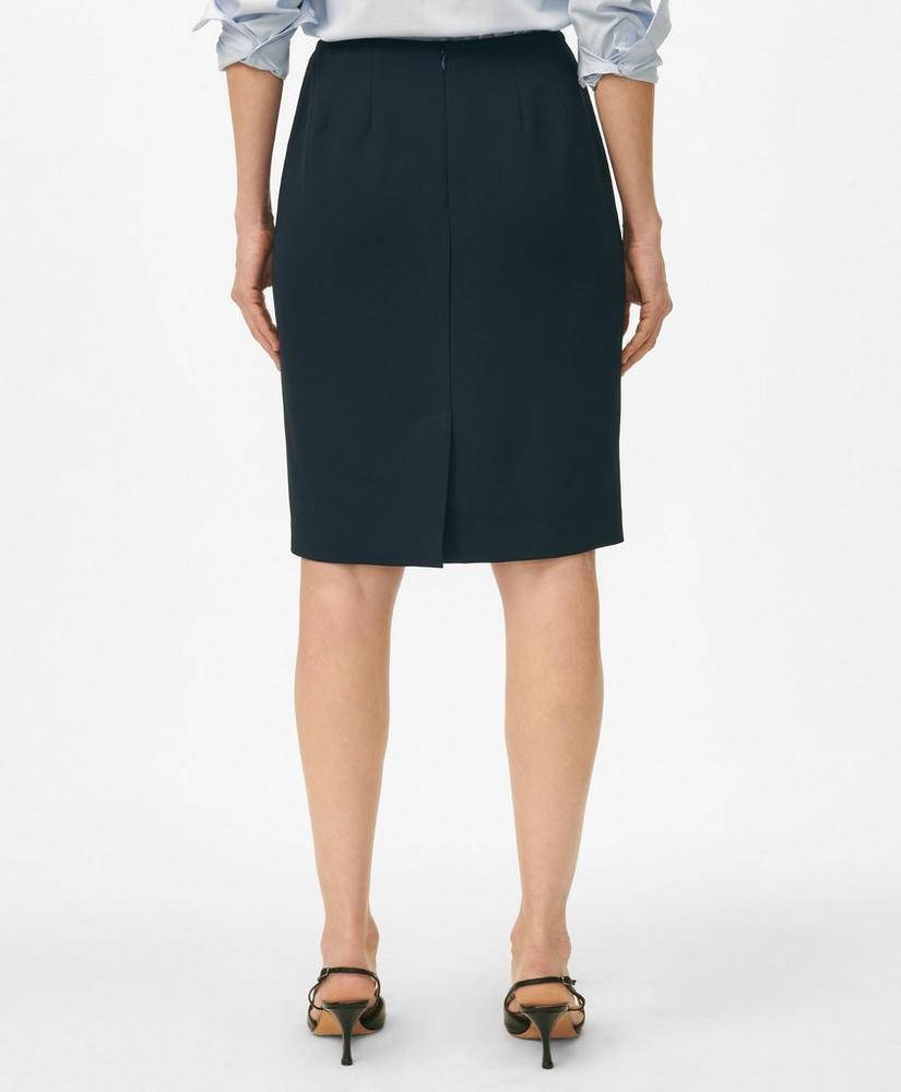 Pencil Skirt in Fine Twill Stretch Crepe Product Image