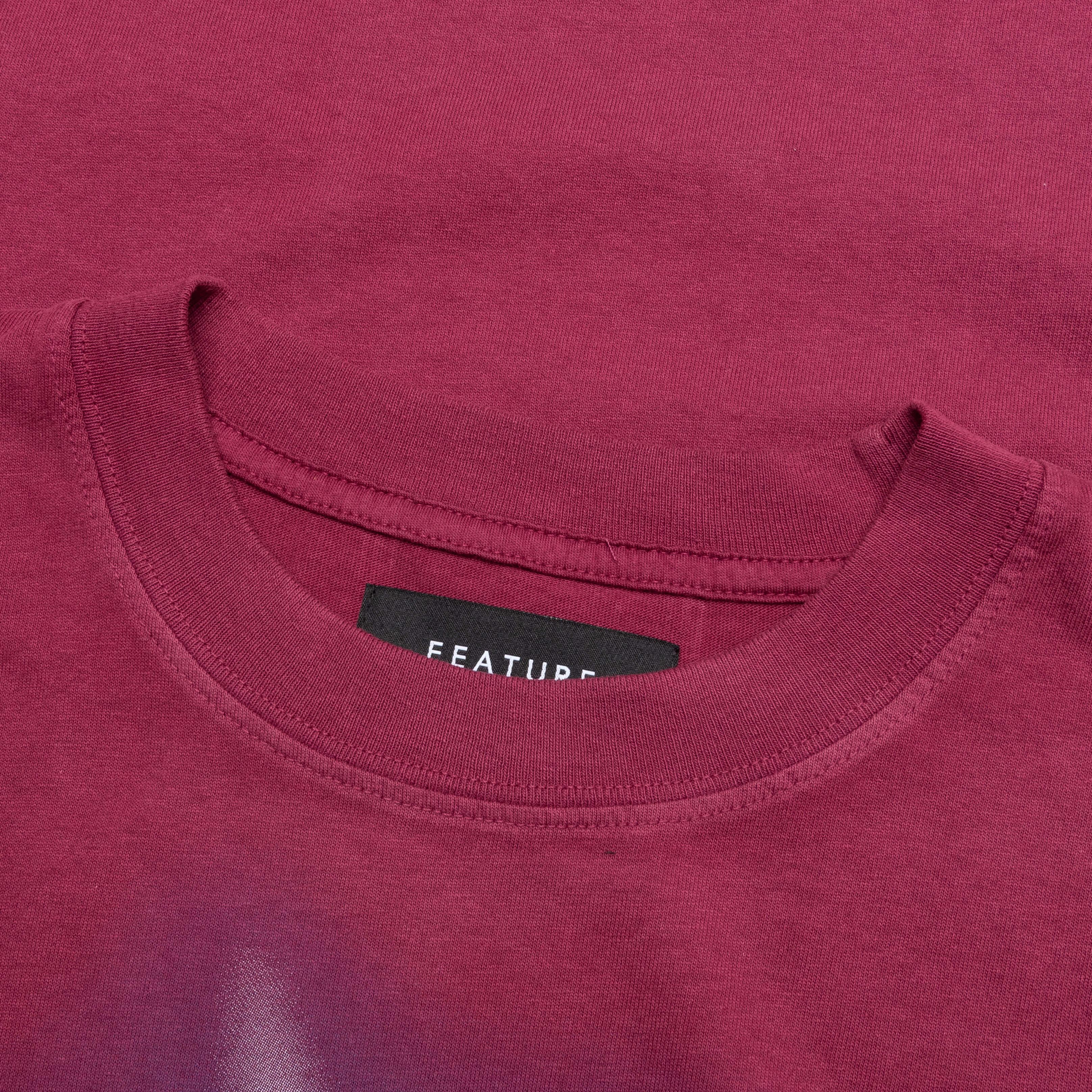 Shimmer Tee - Maroon Male Product Image