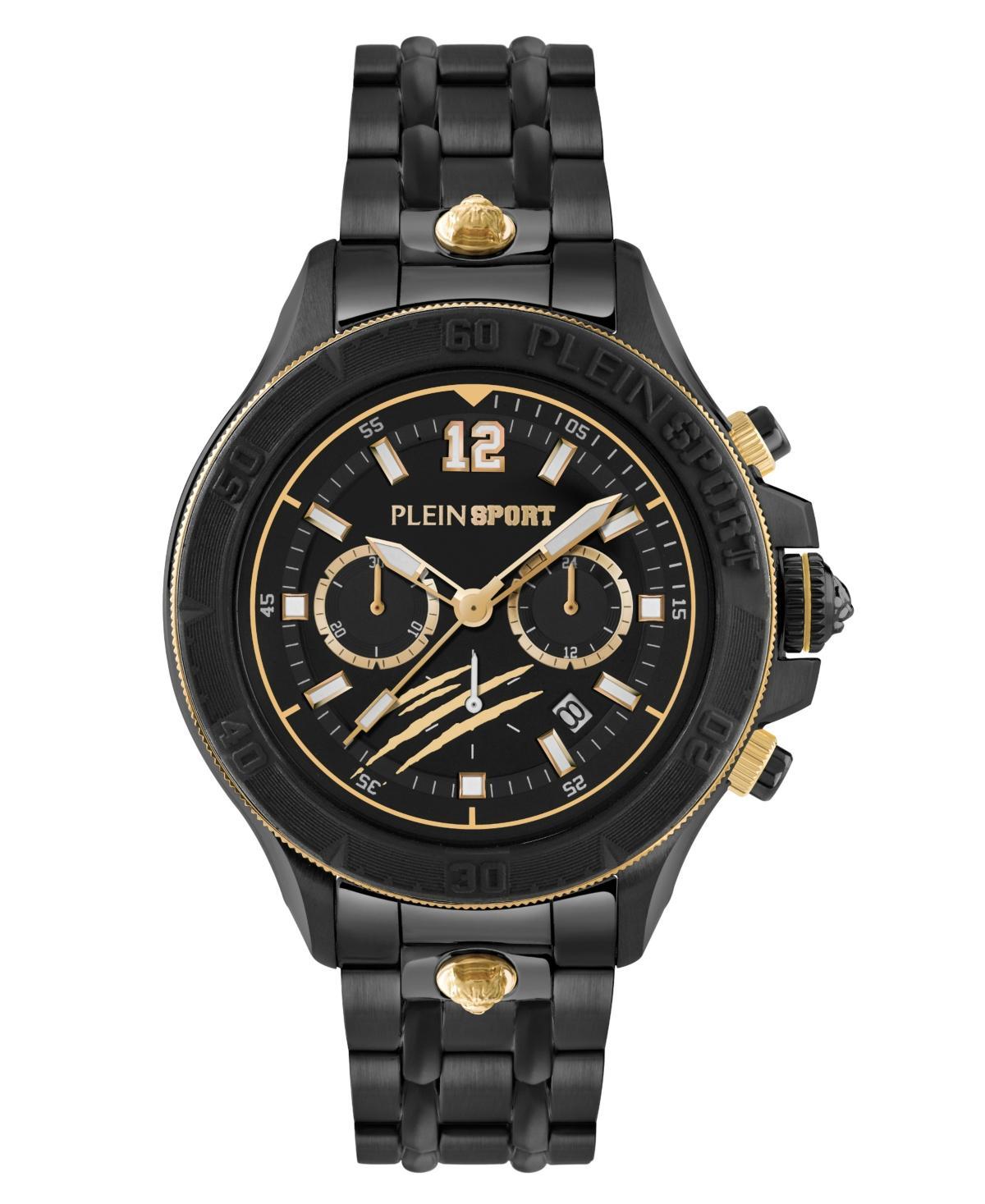 Philipp Plein Mens Warrior Tech Chronograph Black Stainless Steel Bracelet Watch Product Image