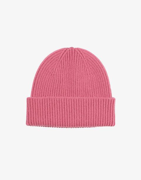 Merino Wool Beanie - Raspberry Pink Product Image