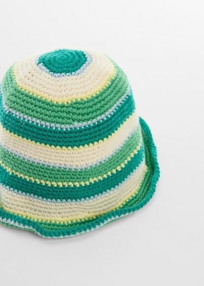 MANGO - Crochet bucket hat - One size - Women Product Image