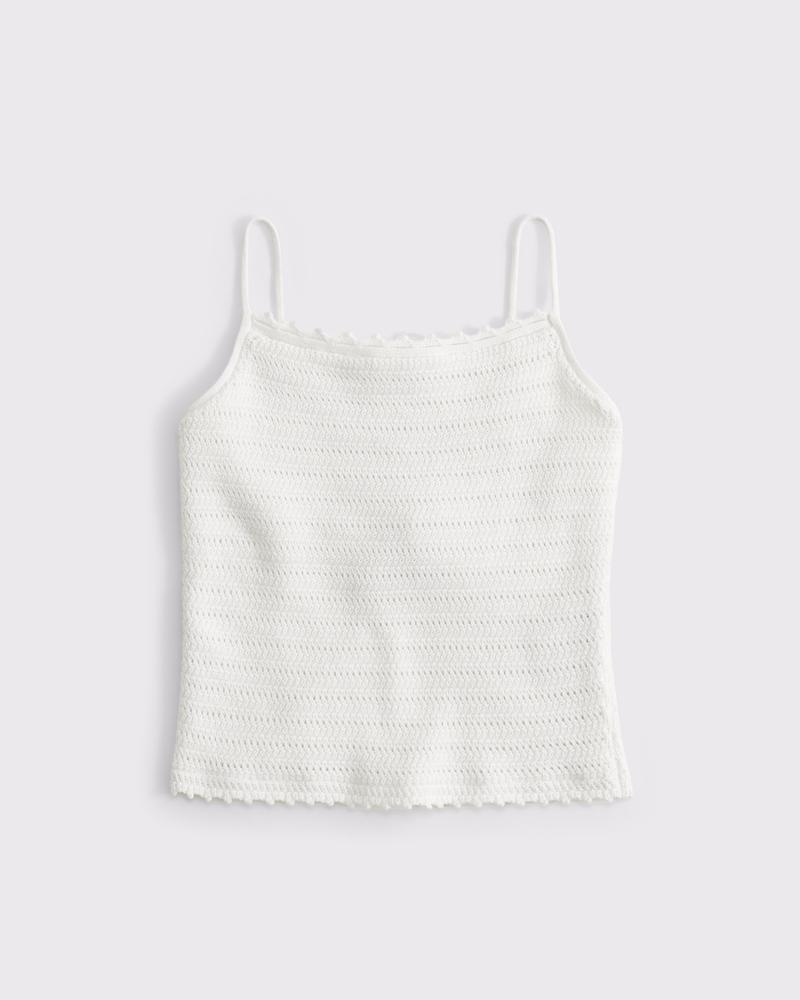 Crochet-Style Tie-Back Tank Product Image