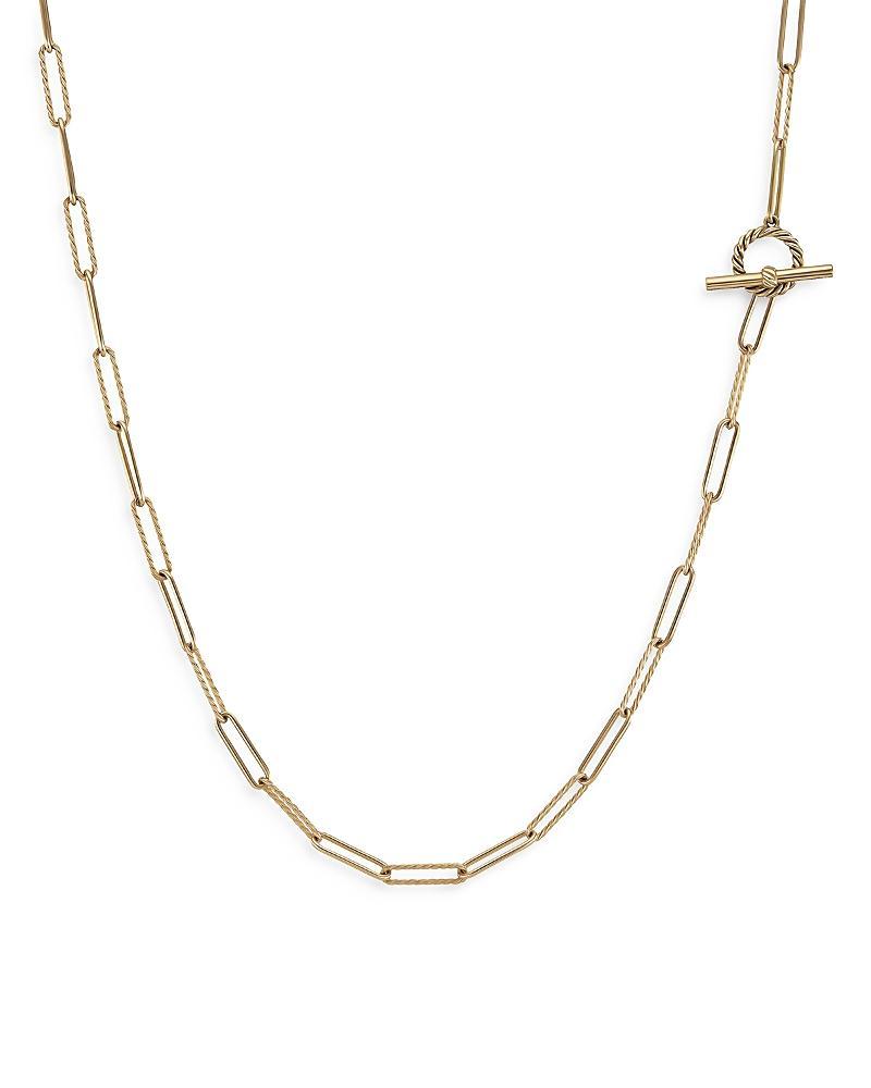 Womens DY Madison Elongated Chain Necklace In 18K Yellow Gold Product Image