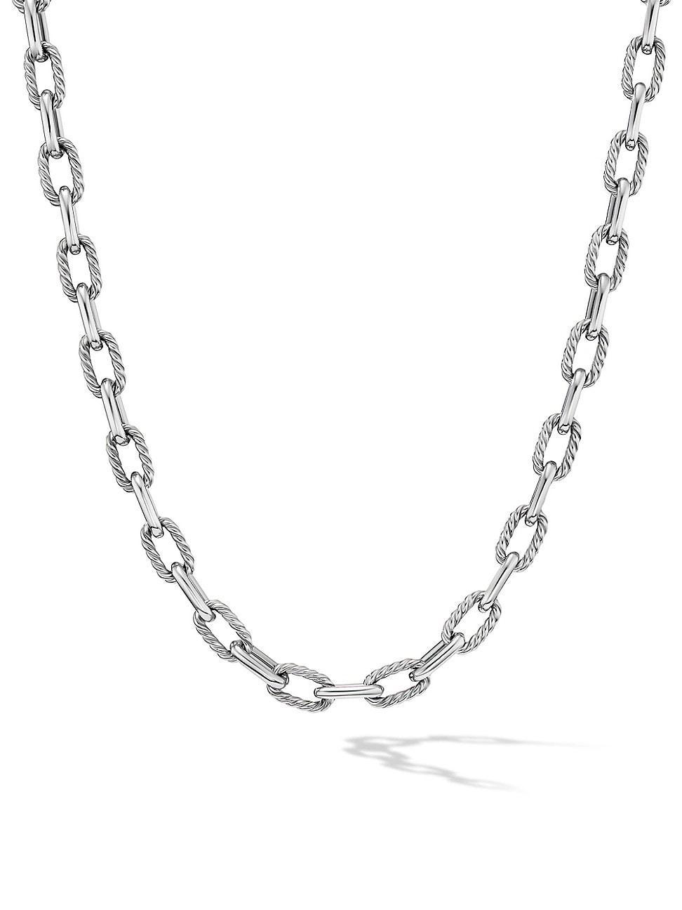 Mens DY Madison Chain Necklace in Sterling Silver, 6mm Product Image