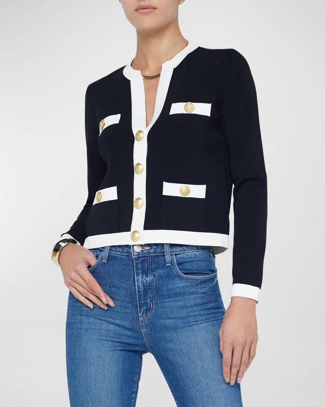 Estefania Contrast Trim Cardigan Product Image