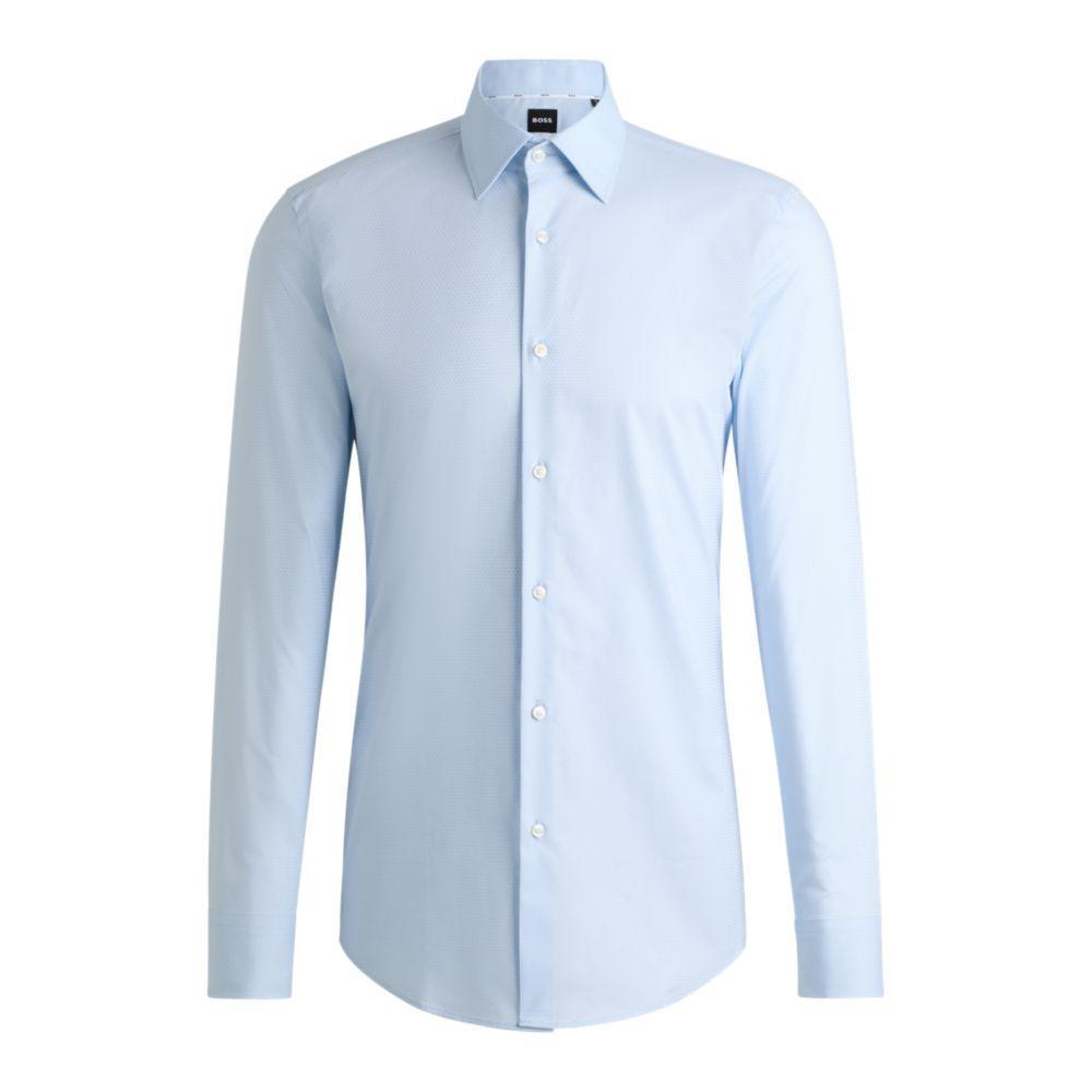 HUGO BOSS Long-sleeved Shirt In Blue Product Image