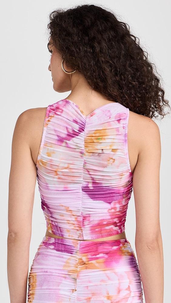 AFRM Misha Sheer Illusion Tank Top | Shopbop Product Image