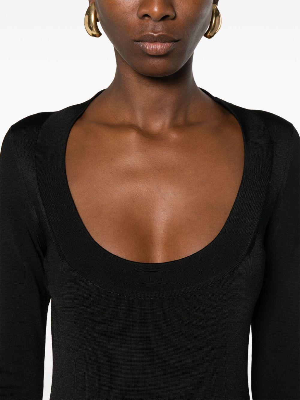 SAINT LAURENT Jersey Mini Dress In Black Product Image