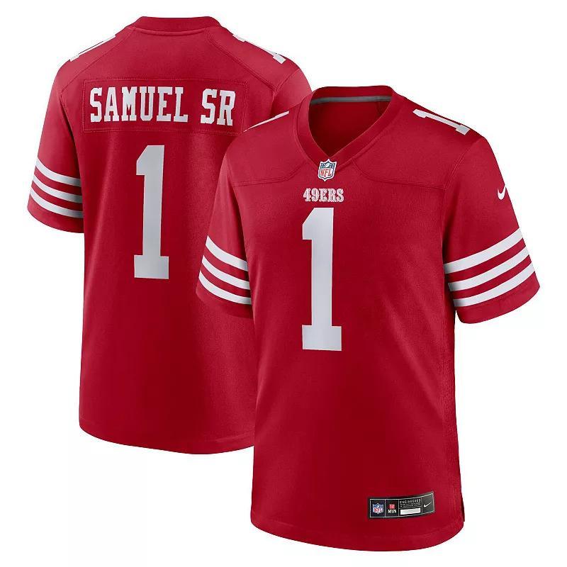 Mens Nike Deebo Samuel Sr Scarlet San Francisco 49ers Game Player Jersey Product Image