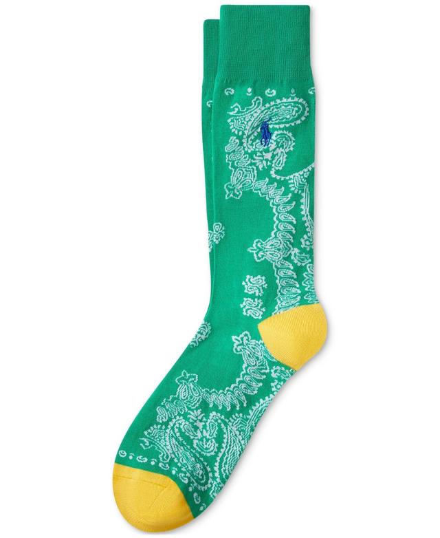 Polo Ralph Lauren Mens Bandana-Print Slack Socks Product Image