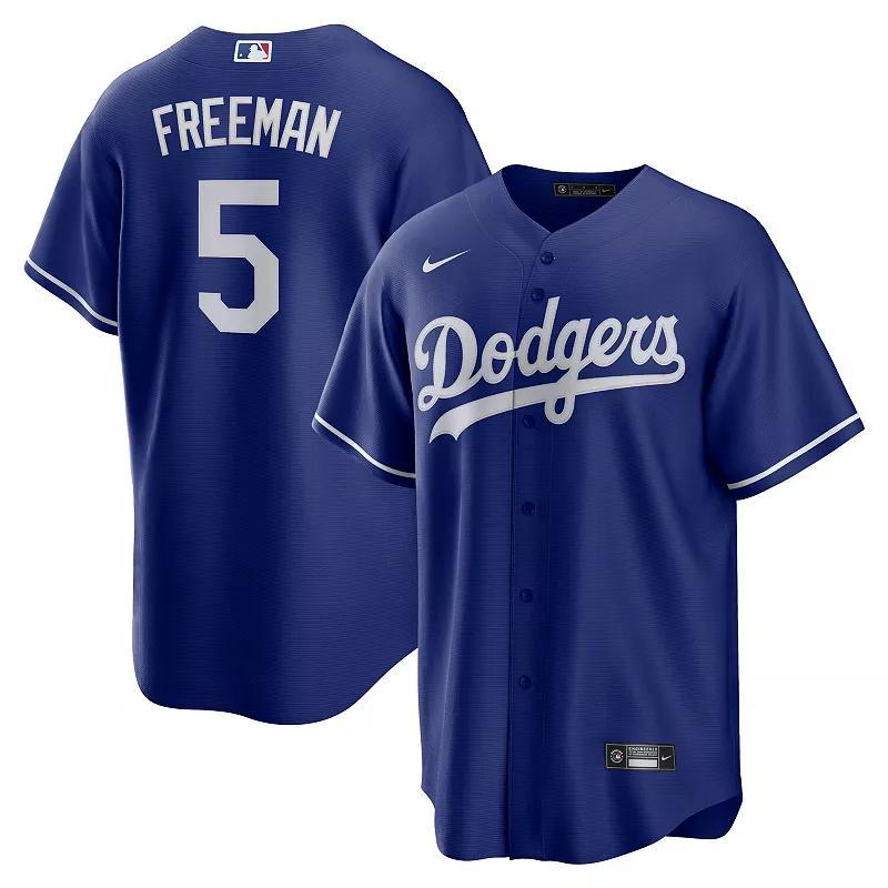 Mens Nike Freddie Freeman Royal Los Angeles Dodgers Alternate Replica Player Jersey Product Image