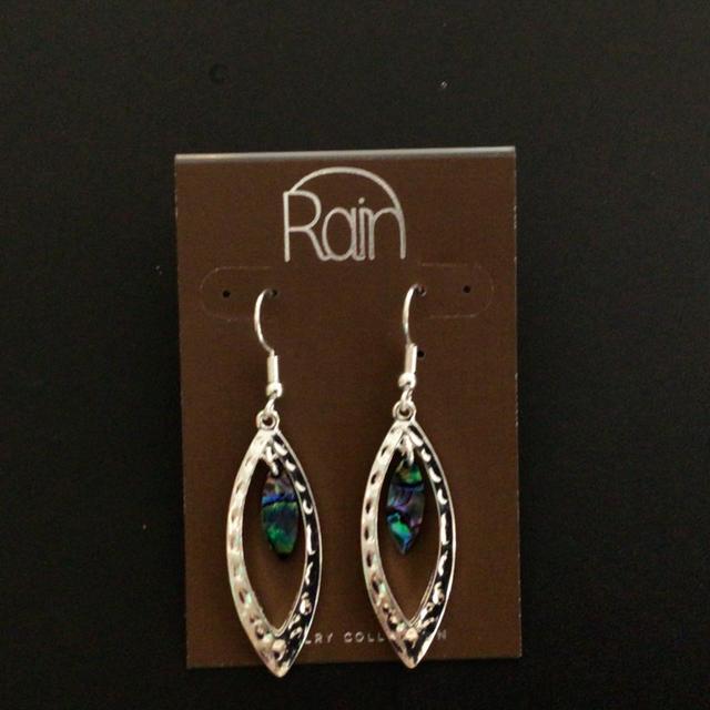 Silver Marquis Abalone Earring Product Image