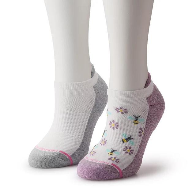 Womens Dr. Motion Bee & Daisy Ankle Socks 2-Pack Product Image