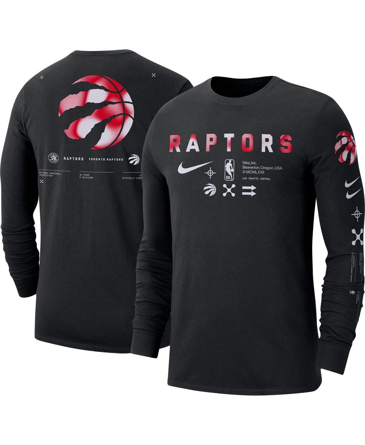 Mens Nike Black Toronto Raptors Essential Air Traffic Control Long Sleeve T-shirt Product Image