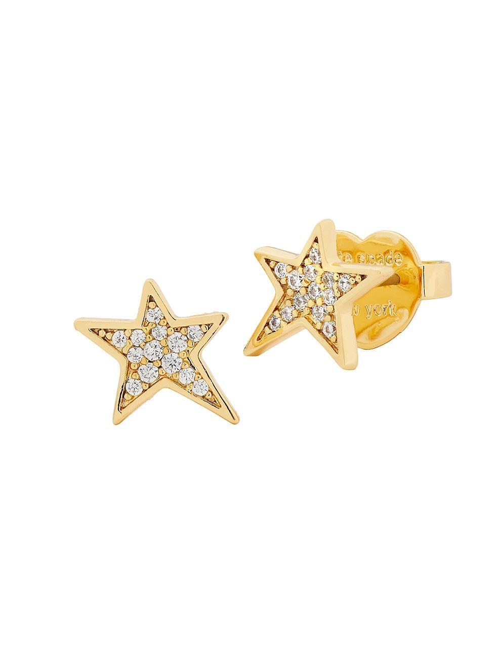 Womens Youre A Star Goldtone & Cubic Zirconia Stud Earrings Product Image