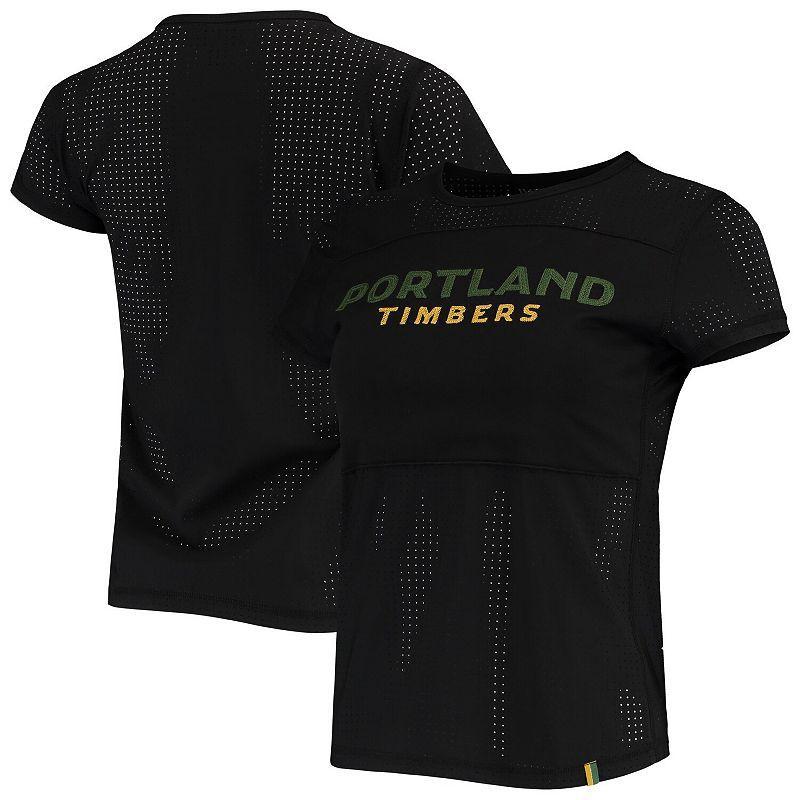 Womens The Wild Collective Portland Timbers Mesh T-Shirt Product Image