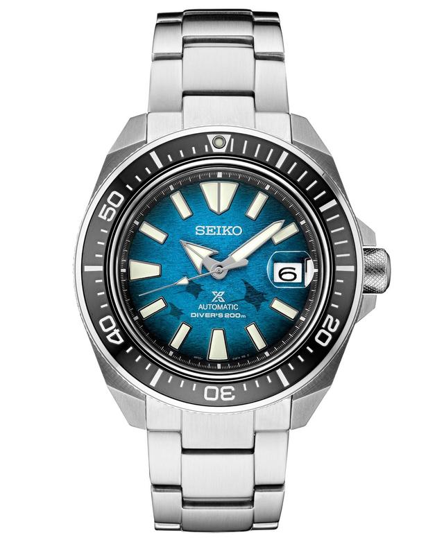 Seiko Mens Automatic Prospex Manta Ray Diver Stainless Steel Watch 44mm, A Special Edition - Blue Product Image