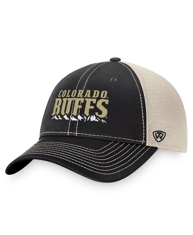 Mens Top of the World /Natural Colorado Buffaloes Boulder Trucker Adjustable Hat Product Image