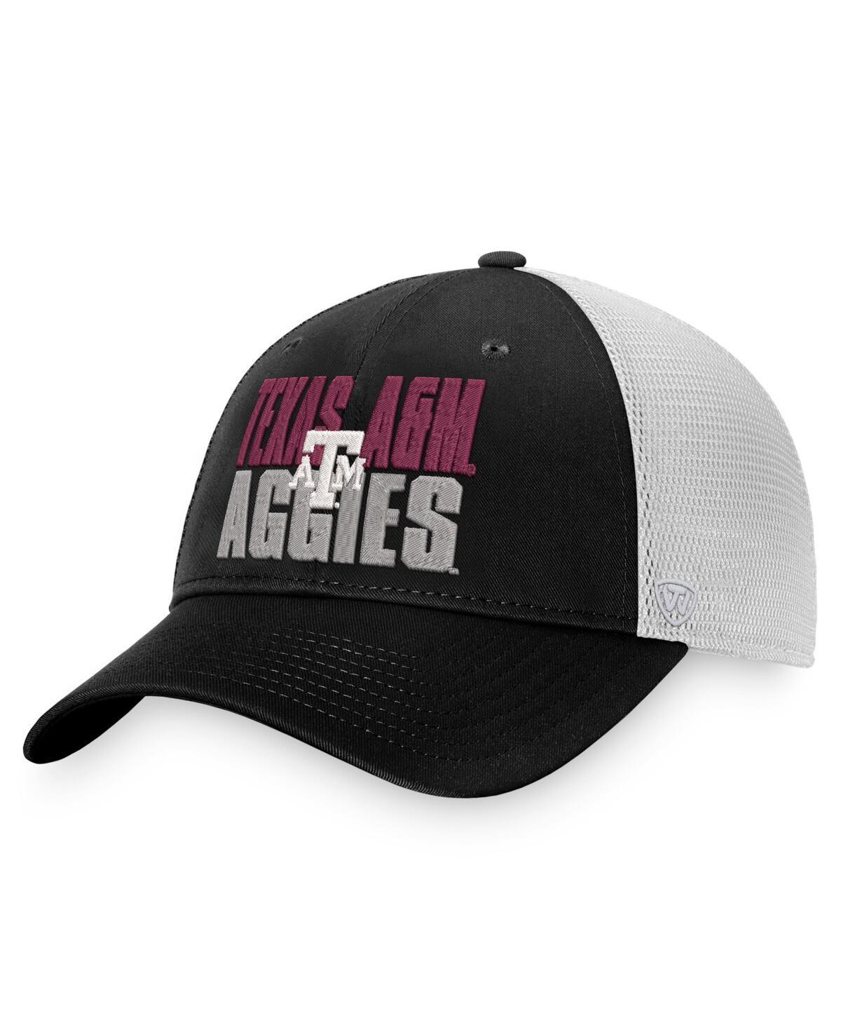 Mens Top of the World /White Texas A&M Aggies Stockpile Trucker Snapback Hat Product Image