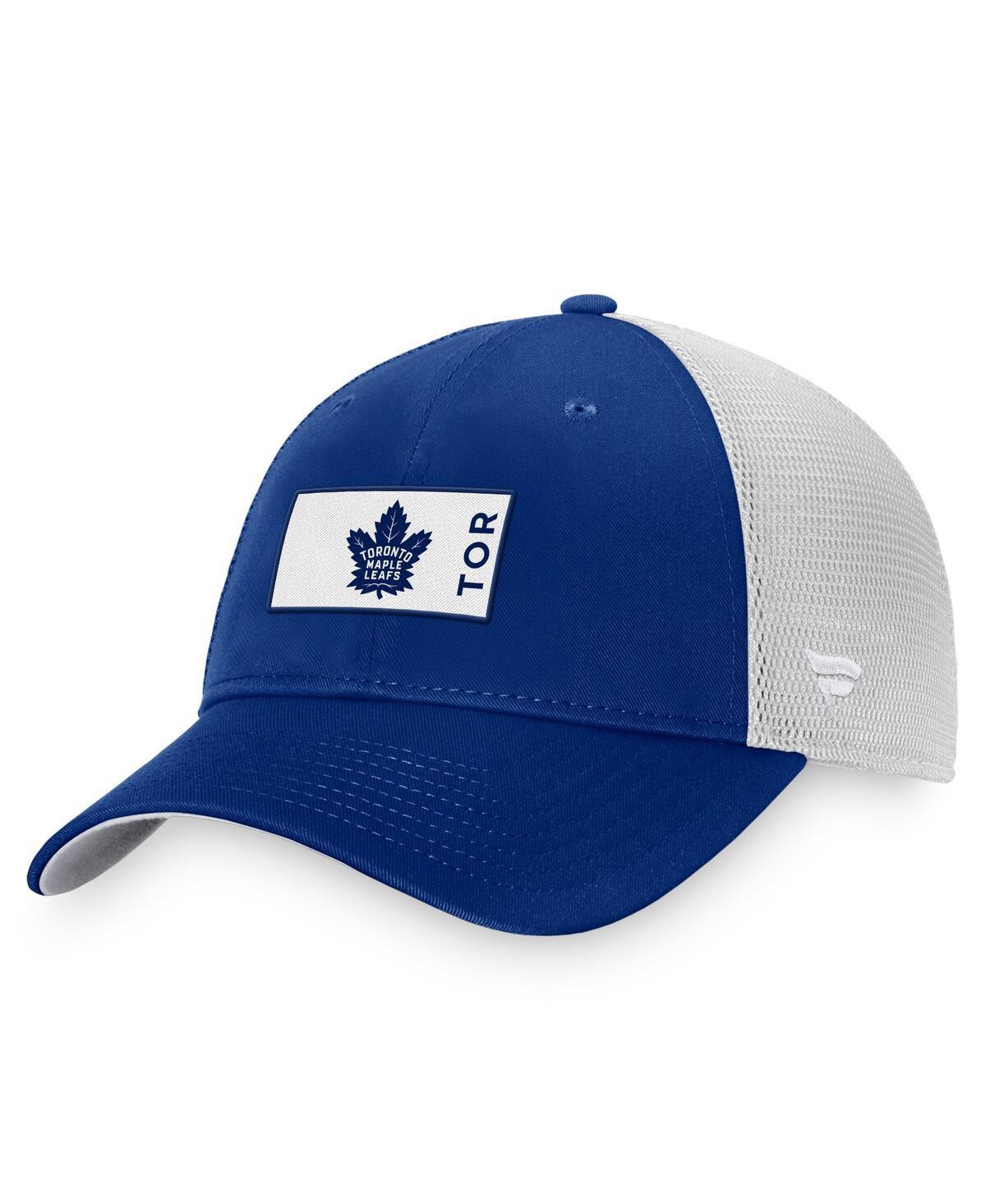 Mens Fanatics Branded Blue Toronto Maple Leafs Authentic Pro Rink Trucker Snapback Hat Product Image