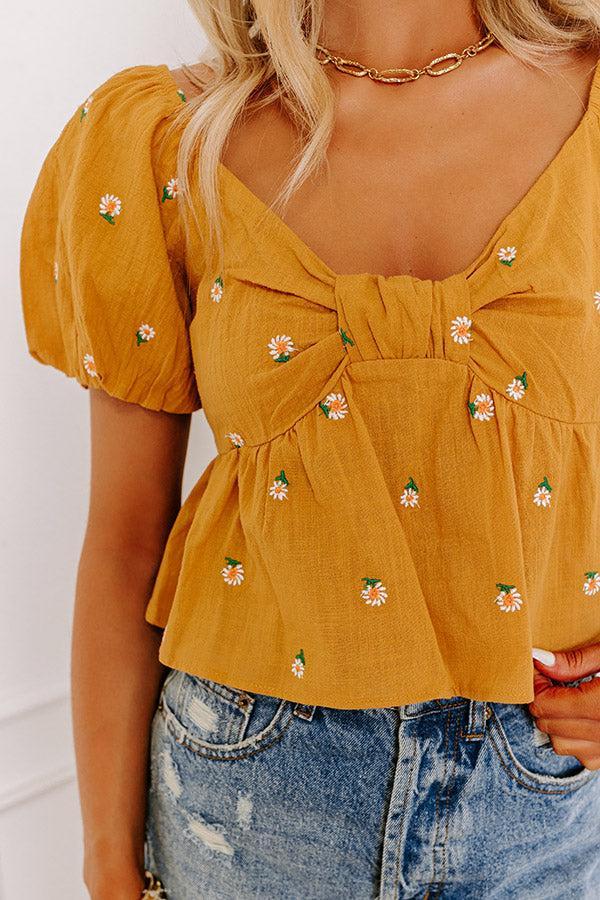 Mango Punch Embroidered Top Product Image