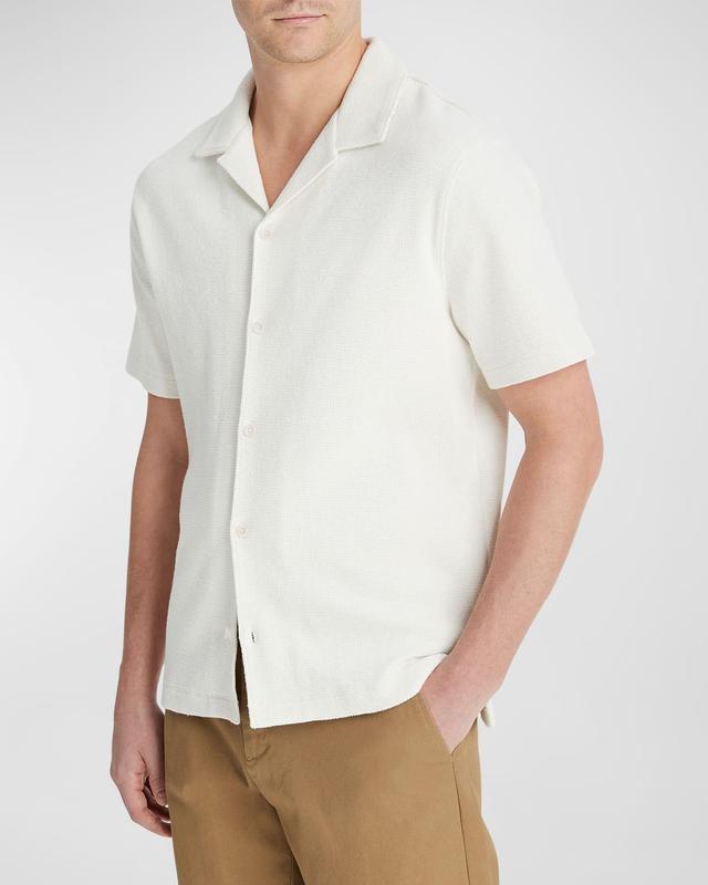 Mens Boucl Button-Front Camp Shirt Product Image