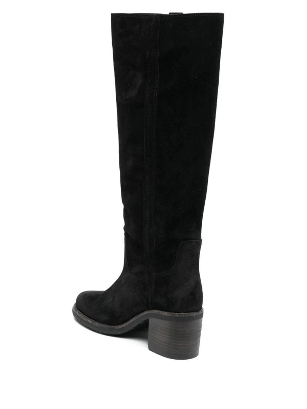 ISABEL MARANT 55mm Knee-high Suede Boots In Black Product Image