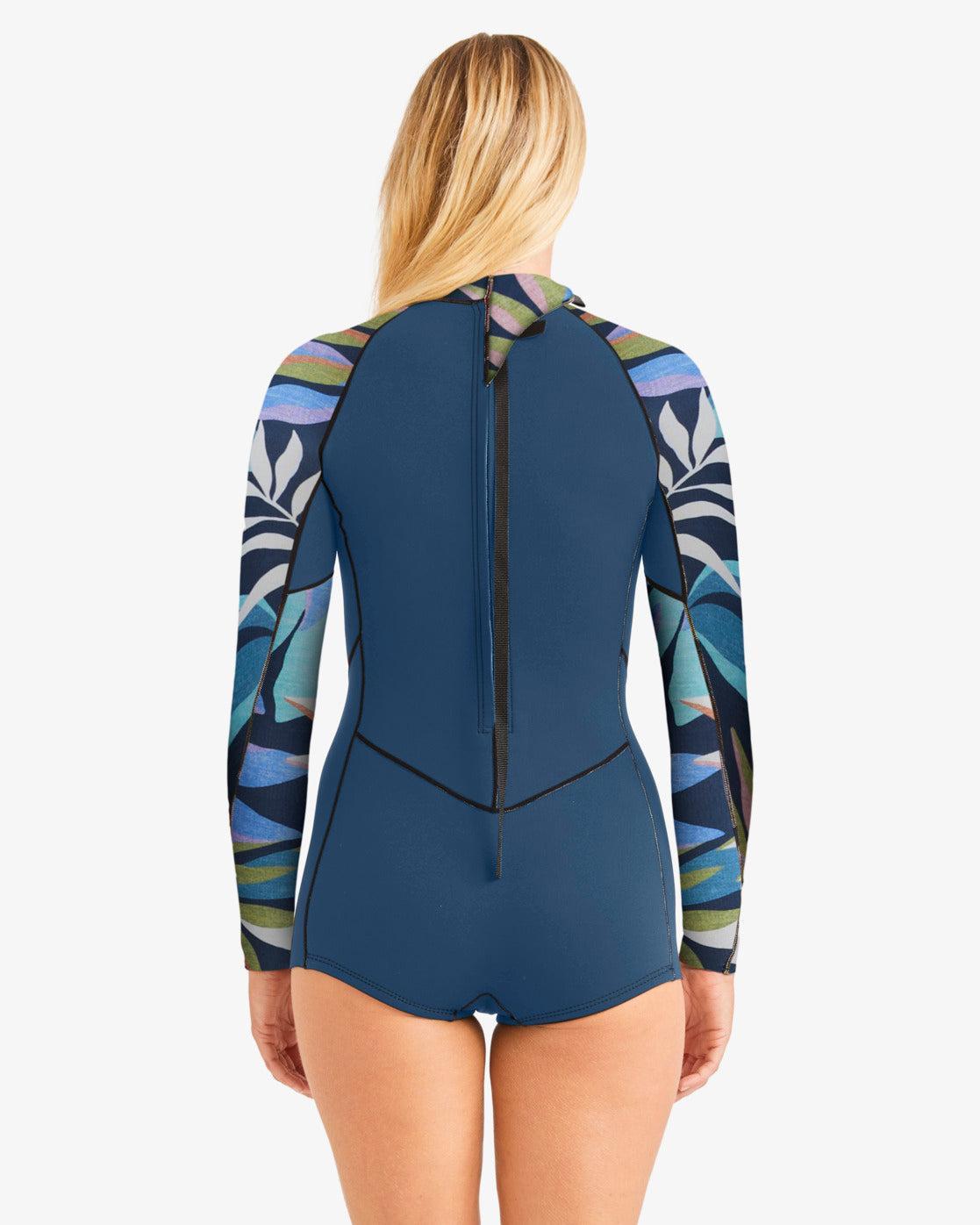 Spring Fever Long Sleeve Spring Wetsuit - Indigo Ocean Female Product Image