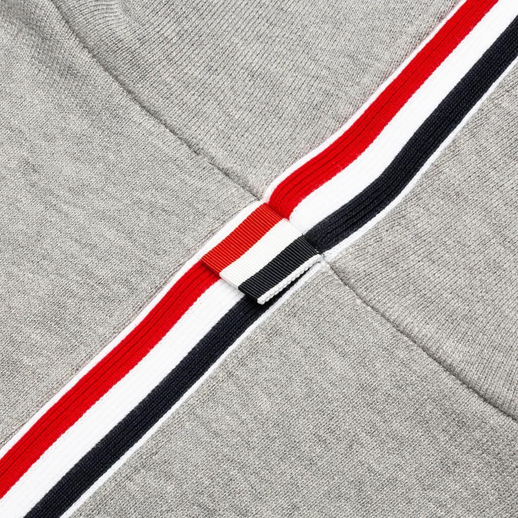 Zip-Up Pullover Hoodie - Light Grey Male Product Image