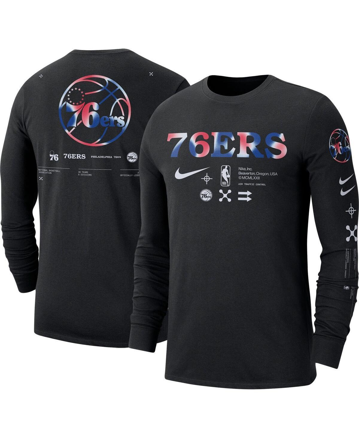 Mens Nike Black Brooklyn Nets Essential Air Traffic Control Long Sleeve T-shirt Product Image