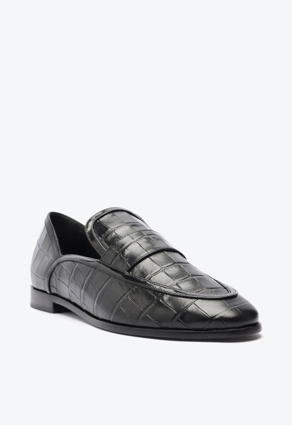 Maurice Croco Embossed Flat Female Product Image