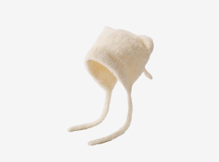 Bear Ear Knit Hat Product Image