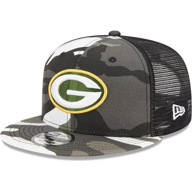 Mens New Era Urban Camo Green Bay Packers 9FIFTY Trucker Snapback Hat Product Image