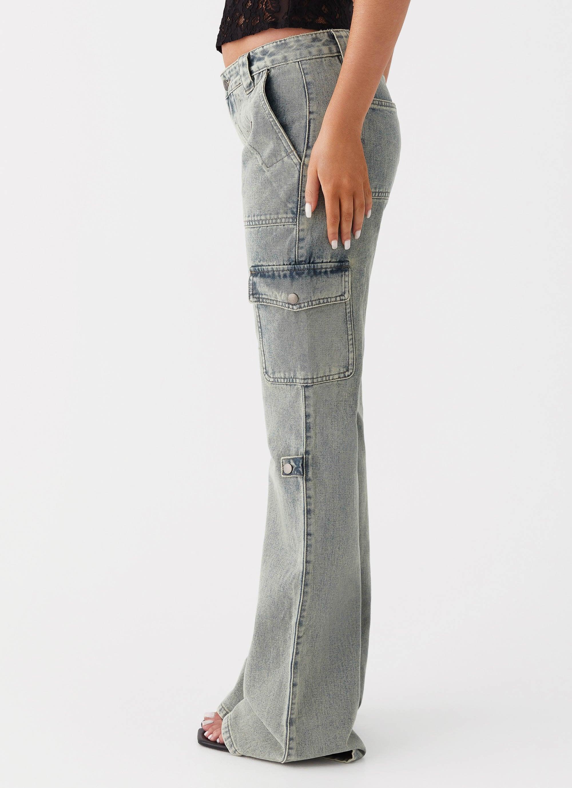 Zephee Flare Jeans - Washed Denim Product Image