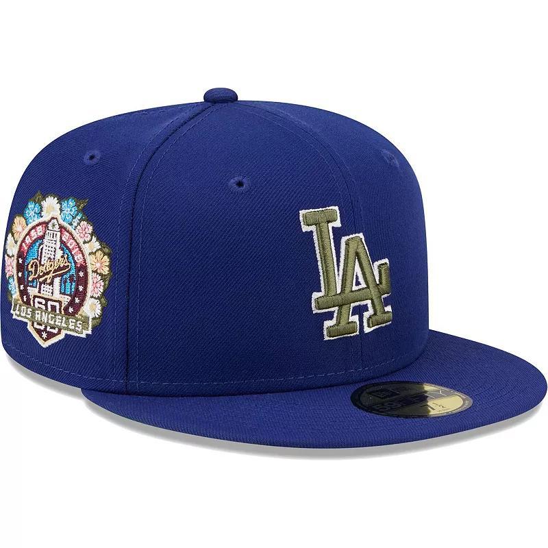 Mens New Era Royal Los Angeles Dodgers 60th Anniversary Spring Training Botanical 59FIFTY Fitted Hat Product Image