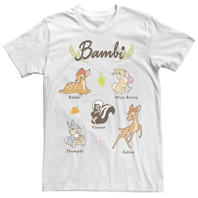 Big & Tall Disney Bambi Characters Tee, Mens Product Image