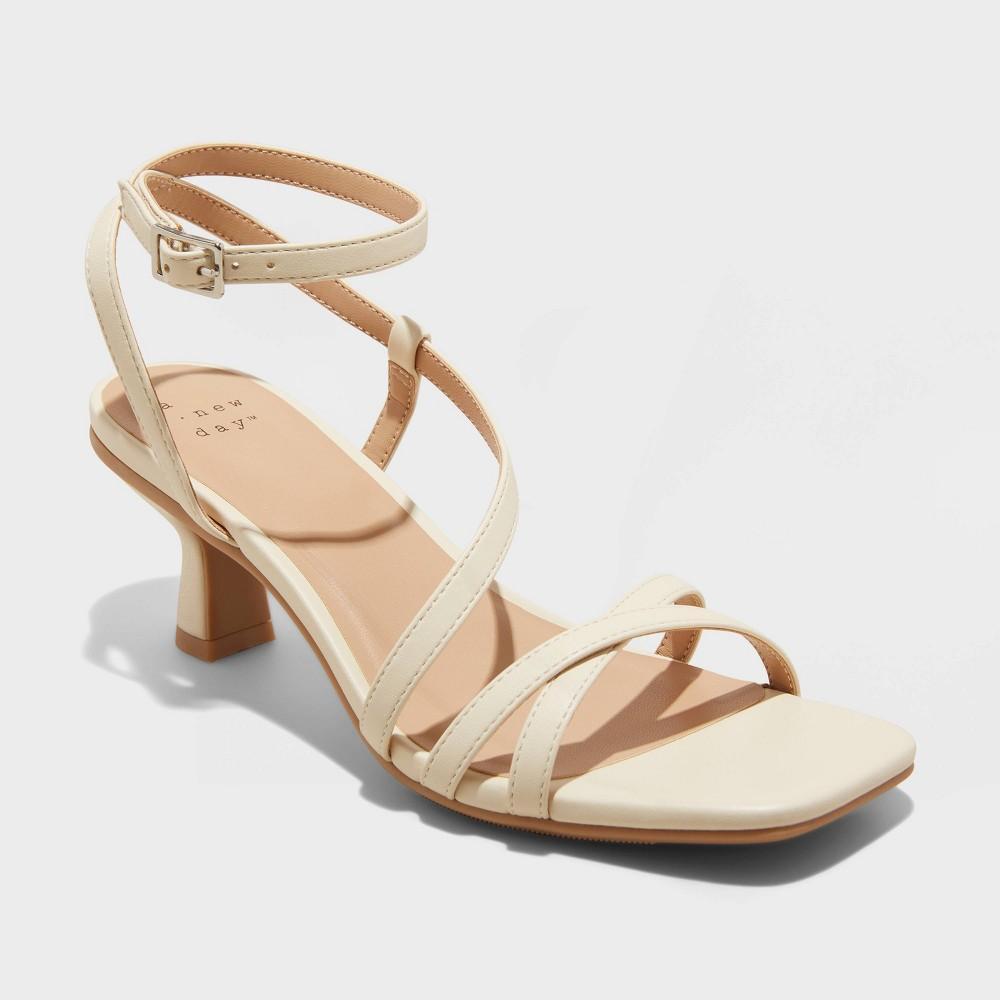 Womens Irena Strappy Heels - A New Day Cream 12 Product Image