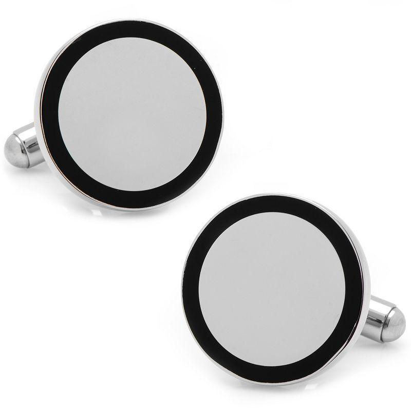 Mens Cuff Links, Inc. Framed Circle Cuff Links Product Image