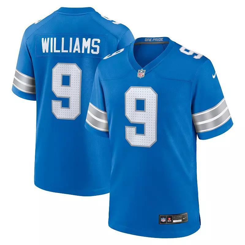 Nike Mens Jameson Williams Detroit Lions Game Jersey - Blue Product Image