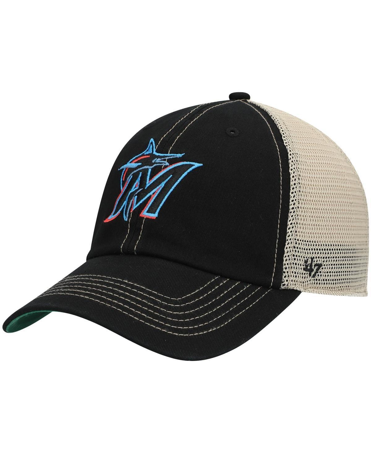 Mens 47 Miami Marlins Trawler Clean Up Trucker Snapback Hat Product Image