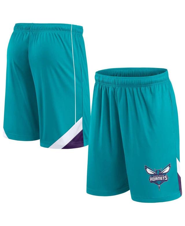 Mens Fanatics Branded Teal Charlotte Hornets Slice Shorts Product Image