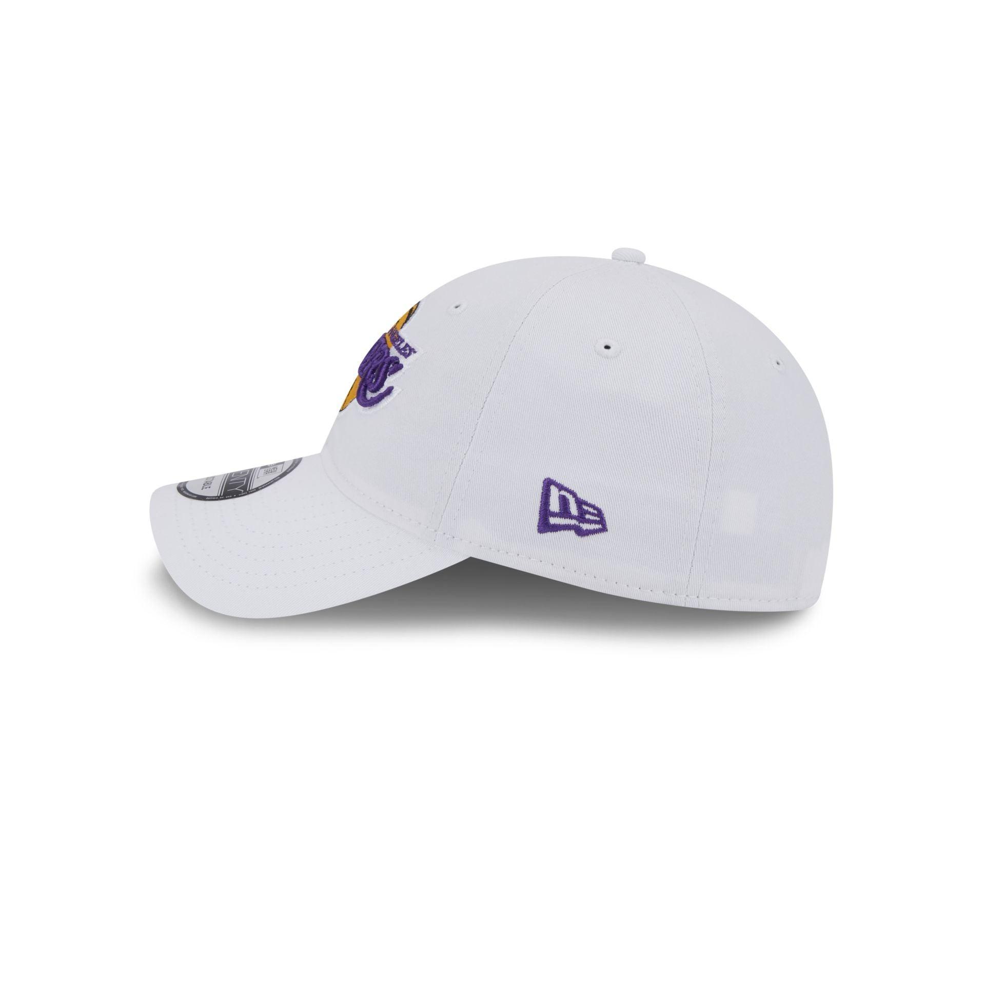 Los Angeles Lakers White 9TWENTY Adjustable Hat Male Product Image