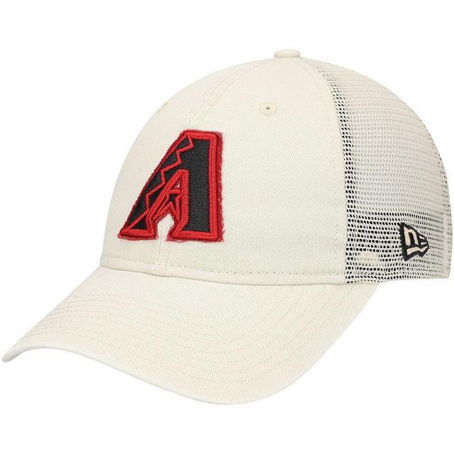 Mens New Era Stone Arizona Diamondbacks Game Day 9TWENTY Adjustable Trucker Hat Product Image