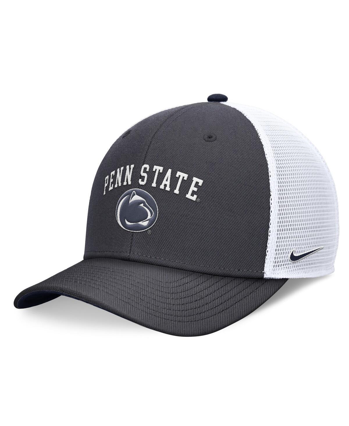 Nike Mens Charcoal Penn State Nittany Lions Letter Logo Trucker Adjustable Hat - Charcoal Product Image