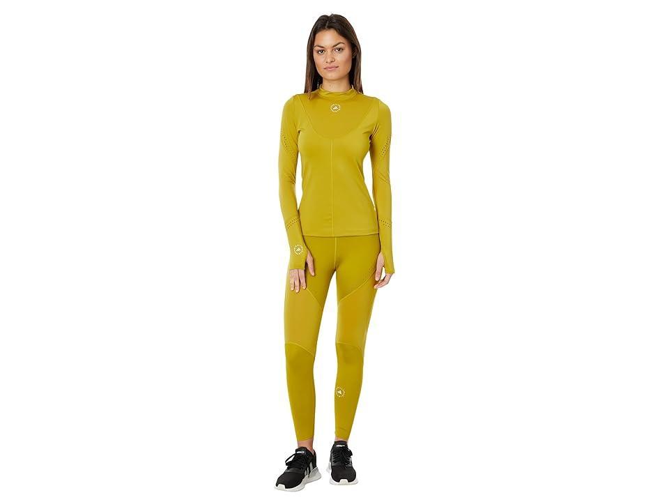 adidas by Stella McCartney TruePrupose Training Long Sleeve IT8239 (Pulse Olive) Women's Clothing Product Image