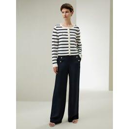 Gariana Striped Wool Cardigan Product Image