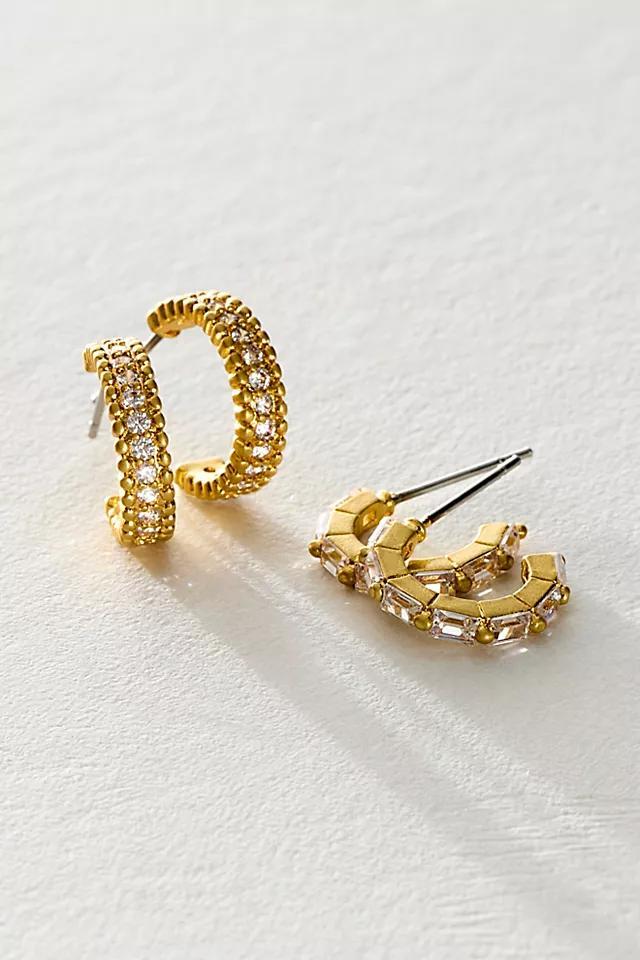 Glistening Gold Plated Hoop Earrings Product Image