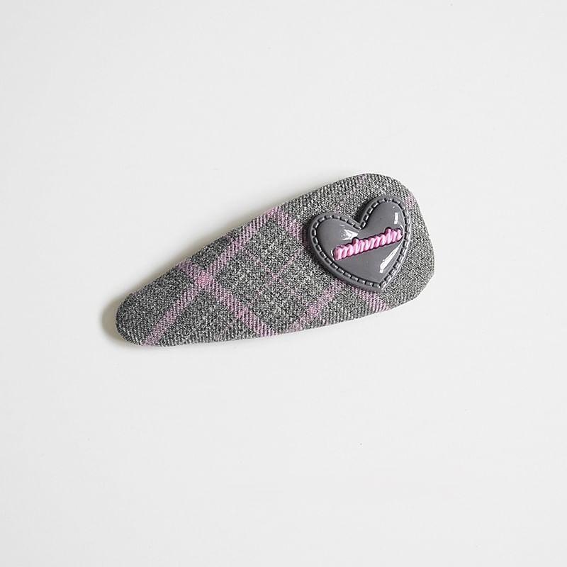 Plaid Fabric Hair Clip Product Image